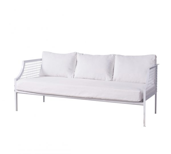 White wire couch