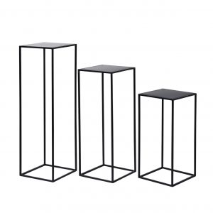Black plinths