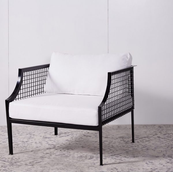 Black wire couch