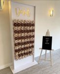Large white donut wall