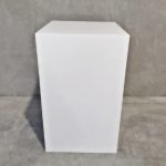 White square plinths