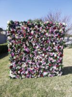 Pink flower wall