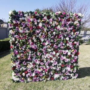 Pink flower wall