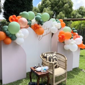 Layered backdrop arch