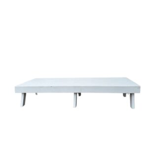 White picnic table